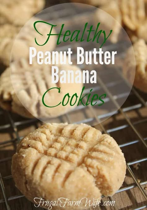 Peanut Butter Banana Cookies, Coconut Flour Recipes, Cheap Clean Eating, Banana Cookies, Overripe Bananas, Healthy Peanut Butter, Peanut Butter Chocolate Chip, Flour Recipes, Banana Recipes