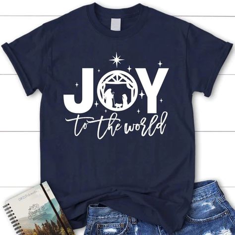 Christian Christmas Apparel - Christ Follower Life Christmas Shirts Vinyl, Christian Tshirts Women, Christian Christmas Gift, Cute Christmas Shirts, Easy Christmas Gifts, Christian T Shirts, Polar Express, Christian T Shirt, Religious Christmas