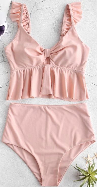 Peplum Tankini, High Waisted Tankini, Summer Bathing Suits, Trendy Swimsuits, Swimsuits Outfits, Fashion Swimwear, Cute Bathing Suits, Bra Style, Swim Suits