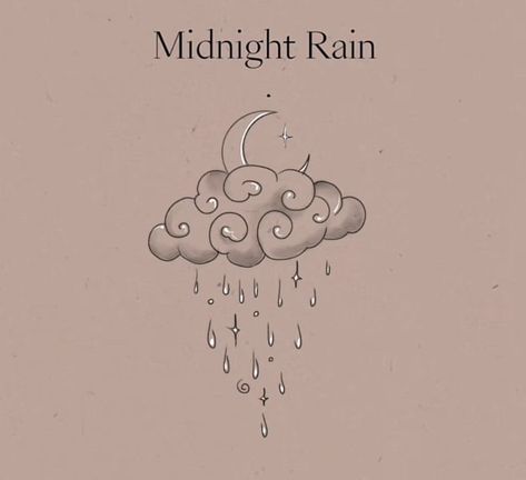 Rain And Moon Tattoo, Midnight Rain Tattoo Ideas, Moon And Rain Tattoo, Midnight Rain Drawing, Sun And Rain Tattoo, Moon And Clouds Drawing, Rainy Tattoo, Midnight Rain Tattoo, Raincloud Tattoo