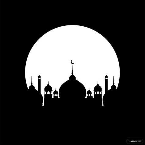 Black And White Eid al-Fitr Clipart Eid Al-adha Design, Eid Mubark, Ramadan Celebration, Clip Art Library, Eid Ul Fitr, Eid Al Fitr, Clipart Design, Black And White Aesthetic, Black N White Images