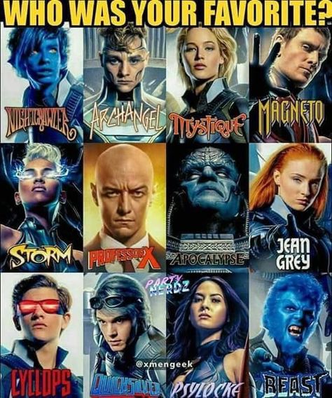 Xmen Characters, X Man Cast, Xmen Apocalypse, X-men Apocalypse, Marvel Xmen, Geeky Girls, Pahlawan Marvel, Uncanny X-men, Hiccup