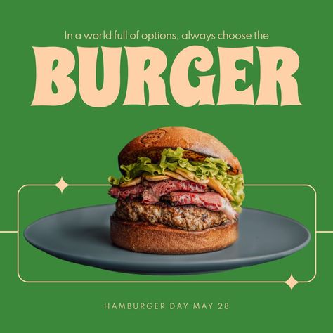 Hamburger Poster Design, Burger Design Ideas Graphics, Burger Graphic Design, Burger Advertisement, Special Sandwiches, Burger Ads, Burger Poster, Burger Branding, American Burger