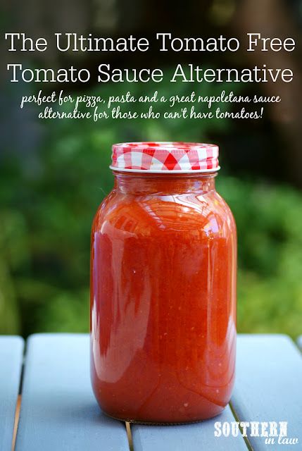 The Ultimate Tomato Free Tomato Sauce Recipe - tomato free, nightshade free, tomato intolerance, nightshade intolerance, gluten free, vegan, egg free, dairy free, nut free, allergy friendly recipes, homemade nomato sauce Tomato Free Dinner Recipes, Non Acidic Tomato Sauce, Nightshade Free Gluten Free Recipes, Nightshade Free Vegan Recipes, Dairy And Tomato Free Recipes, Low Histamine Sauce Recipes, Nightshade Free Pasta Sauce, Vegan Nightshade Free Recipes, Salicylate Free Recipes