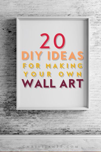 20 inspiring DIY ideas for making your own wall art. Creating Art For Your Home, Create Your Own Artwork, Making Your Own Wall Art, Diy Bedroom Art Canvases, Painted Wall Ideas Bedroom, Cool Bedroom Artwork, Diy Office Artwork, Easy Canvas Wall Art, Paint Wall Art Ideas