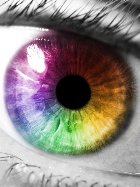 Rainbow Eyes Aesthetic, Necklace Reference, Multi Colored Eyes, Color Splash Photo, Realistic Eye Drawing, Rainbow Eyes, Draw Eyes, Snake Art, Realistic Eye