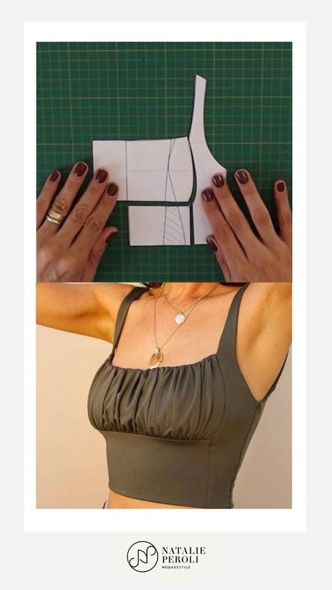 Sewing Tutorials Clothes, Diy Clothes Design, Fashion Sewing Tutorials, Sew Ins, Kleidung Diy, Diy Fashion Clothing, Blouse Drafting Patterns, Diy Blouse Pattern, Blouse Pattern Sewing