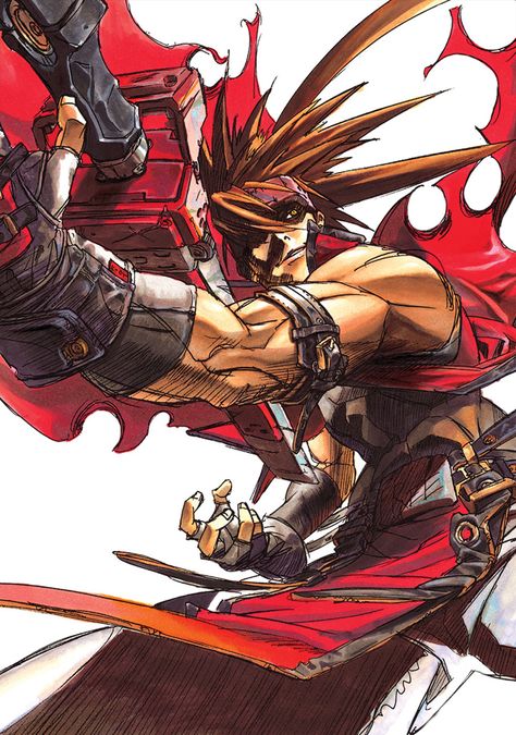 Sol Badguy from Guilty Gear - Guess what, he is a scientist, that is one smexy scientist. Sol Badguy, Gear Art, The Guilty, Guilty Gear, Rock Guitar, Game Illustration, Rock Metal, Comics Art, Game Character Design