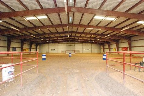 indoor arena w/ chute Barrel Racing Arena, Indoor Horse Riding Arena, Ranch Inspiration, Horse Riding Arena, Rodeo Arena, Storm Prep, Dream Ranch, Legolas Greenleaf, Equestrian Stables