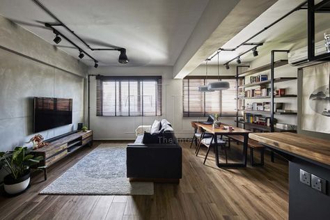 Industrial Interior Design The Interior Lab 22 Industrial Living Room Design, Modern Scandinavian Interior, Study Room Design, Interior Design Singapore, Living Room Renovation, Industrial Interior Design, Minimalist Interior Design, Commercial Interior Design, Loft Spaces