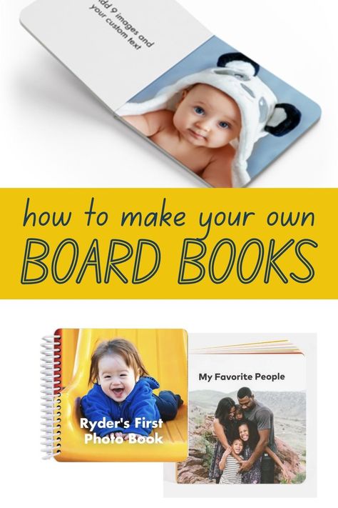 Diy Board Book, Toddler Family Photos, Baby Picture Book, Baby Books Diy, Diy Photo Book, Board Books For Babies, Personalized Books For Kids, Toddler Photos, Photo Album Diy