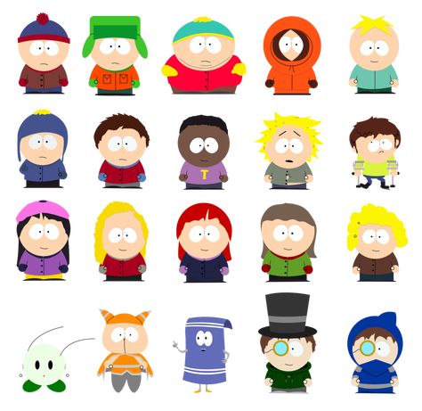 All The South Park Characters, South Park Characters Png, South Park Characters Image, South Park All Characters, Southpark Characters, Hulk Character, Circus Characters, South Park Characters, China Hong Kong