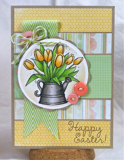 Happy Easter! Easter Atc Cards, Hand Made Greeting Cards, Atc Cards, Making Greeting Cards, Spring Cards, Easter Cards, Card Sketches, Creative Cards, Flower Cards