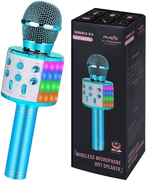 Girls Singing, Singing Microphone, Karaoke Mic, Bluetooth Microphone, Best Christmas Toys, Karaoke Microphone, Kids Singing, Hi-fi, Birthday List