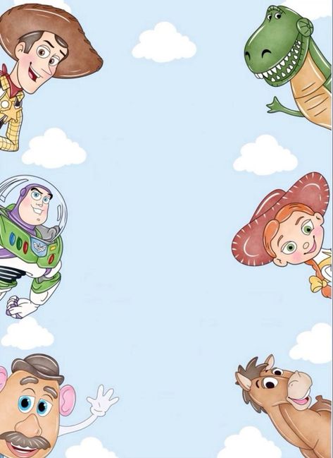 Toy Story First Birthday Invitation, Toy Story Invite, Third Birthday Disney Theme, Two Infinity And Beyond Birthday Ideas, Disney Birthday Wallpaper, Youve Got A Friend Whos Three, 4th Birthday Ideas For Boys, Toy Story Birthday Decor, 2nd Birthday Theme Ideas For Boys