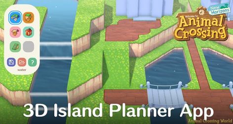 Animal Crossing Island Planner, 3d Island, Animal Crossing Hair, Animal Crossing Guide, Island Theme, Island 2, New Animal Crossing, Bridge Building, Animal Crossing Game