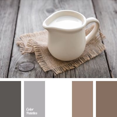 White color adds volume to a combination of soft gray-brown hues. This color scheme suits well exterior trim of cottage or country house, as well as balcon. Idee Pasto, Trendy Living Rooms, Colors Palette, Kitchen Farmhouse, Brown Living Room, Grey Kitchens, Gray Bedroom, Trendy Bedroom, Idee Pasto Sano