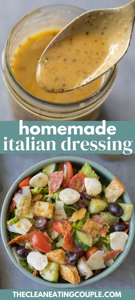 Restaurant Style Italian Dressing, Healthy Zesty Italian Dressing, Keto Italian Dressing Recipes, Keto Italian Dressing, Clean Dressing Recipes, Homemade Italian Dressing Recipe, Best Italian Dressing Recipe, Golden Italian Dressing Recipe, House Italian Dressing Recipe