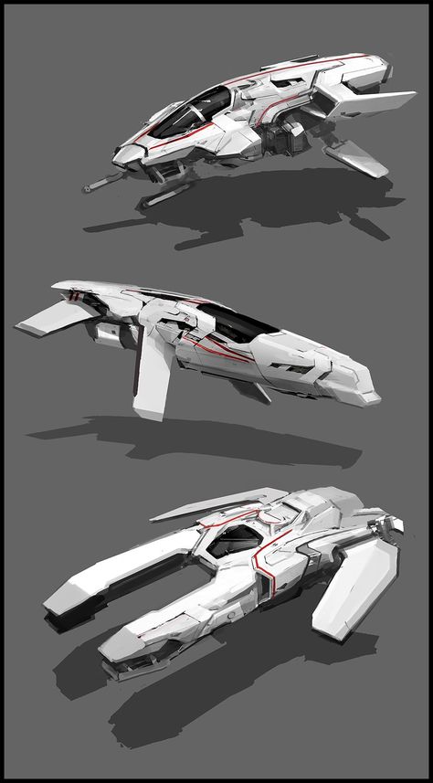 Vehicle design - sam brown Space Ships Concept, Space Fighter, F12 Berlinetta, Space Ship Concept Art, Sci Fi Spaceships, Starship Concept, Sci Fi Ships, Spaceship Art, Spaceship Concept