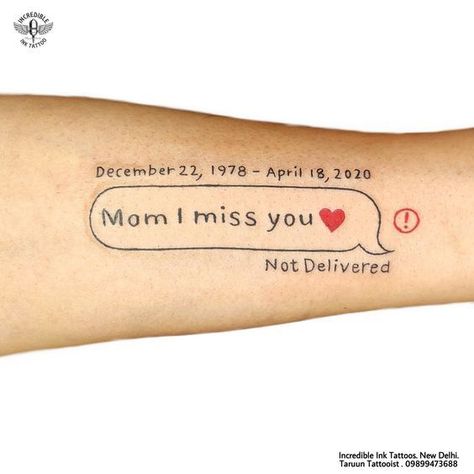 Miss You Mom Tattoo Ideas, Small Mom Memorial Tattoo, Sorry Tattoo Design, Mom I Miss You Tattoo, Missing Mom Tattoo Ideas, Miss You Mom Tattoo, Tattoo Missing Someone, Tattoo Ideas Memorial Mom, I Miss You Tattoo