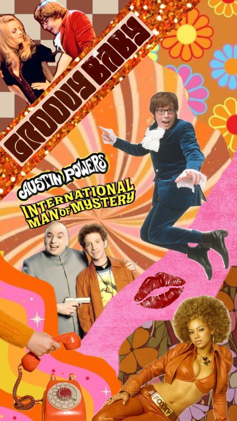 Austin Powers Wallpaper, Austin Powers Meme Funny, Entertainer Aesthetic, Austin Powers Meme, Austin Powers Aesthetic, Austin Powers Party, Aba Clinic, International Man Of Mystery, Groovy Party