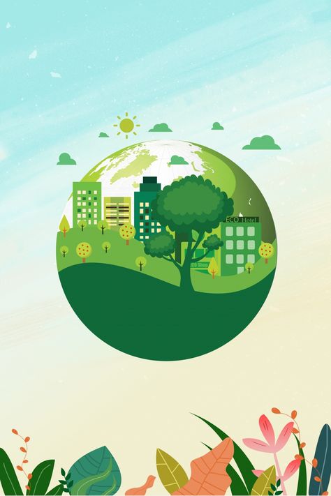 Poster About Biodiversity, Energy Efficiency Illustration, Go Green Poster Ideas, Environmental Poster Design, Biodiversity Background, Poster Design Environment, Go Green Poster Drawing, Poster Globalisasi, Go Green Poster Design