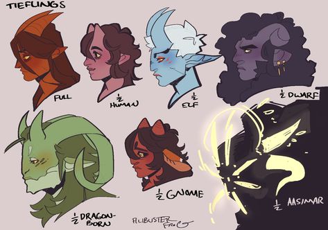 Dnd Races Tiefling, Filibusterfrog Tiefling, Dnd Character Builds, Oc Creature Ideas, Dnd Race Ideas, Dnd Character Races, Dnd Character Base, Filibusterfrog Dnd, Dnd Character Design Tiefling