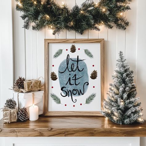 Diy christmas mantle