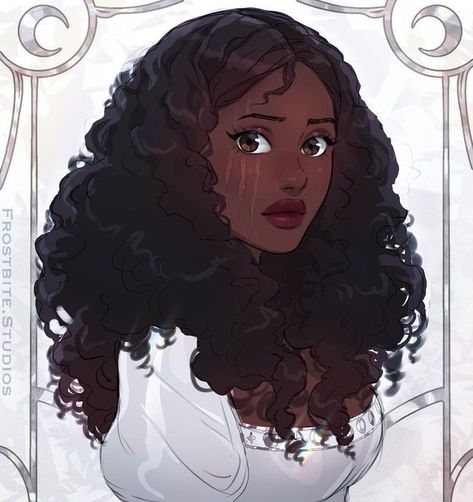 Frostbite Studios, A Drawing, Curly Hair, The Story, Wattpad, Hair, Anime, White, Black