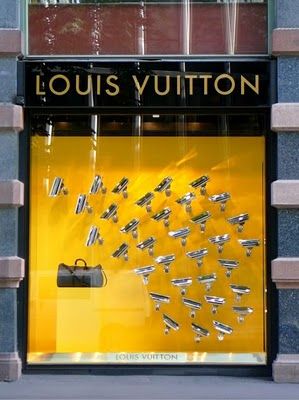 Louis Vuitton - Security Cameras Louis Vuitton Window Display, Fashion Window Display, Lemon Jelly, Store Window Display, Visual Merchandising Displays, Store Window Displays, Window Display Design, Retail Inspiration, Retail Windows