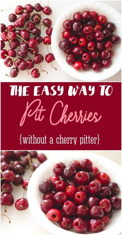 Sweet Cherry Recipes, How To Pit Cherries, Sour Cherry Recipes, Fresh Cherry Recipes, Cherry Pitter, Bing Cherries, Cherry Season, Cherry Desserts, Fruit Salads