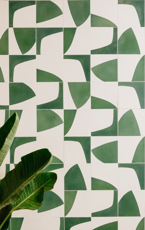 Green Geometric Tile, Retro Floor Tile, Concrete Collaborative, Graphic Tiles, Creative Tile, Tile Stairs, Interior Tiles, 타이포그래피 포스터 디자인, Cerámica Ideas