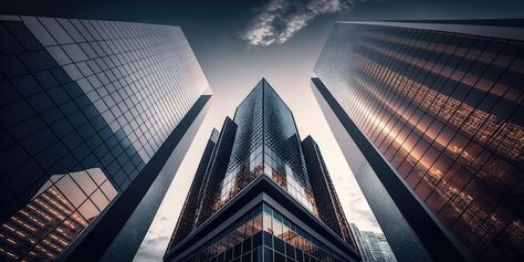 Abstract background of modern office bui... | Premium Photo #Freepik #photo #abstract-building #commercial-building #modern-building #commercial Building Background Images, Business Background Landscape, Business Building Exterior, Office Building Landscape, Modern Office Building Exterior, City View Aesthetic, Commercial Building Exterior, Modern Commercial Building, Office Building Exterior