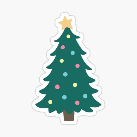 Millions of unique designs by independent artists. Find your thing. Aesthetic Christmas Tree, Christmas Tree Sticker, Sticker Images, Tree Sticker, Amazon Christmas, Homemade Stickers, Buy Christmas Tree, Design Stickers, Christmas Tree Cookies