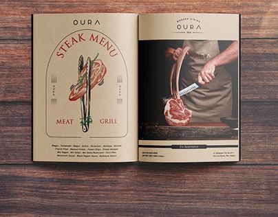 Steak Menu Design, Menu Book Design, Steak House Menu, Steakhouse Design, Steak Package, Steak Menu, Steak Restaurant, Adobe Photoshop Design, Menu Book