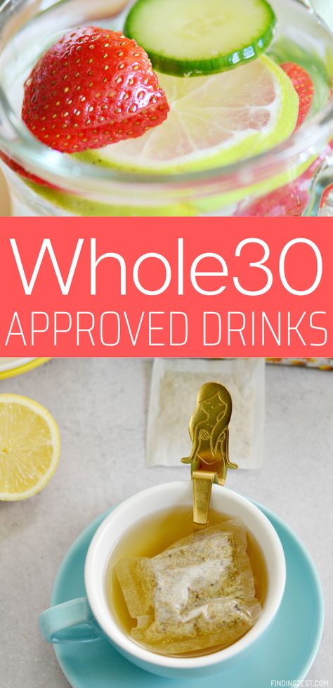 Whole 30 Drinks Ideas, Whole 30 Energy Drink, Whole 30 Hot Drinks, Whole 30 Shakes, Whole 30 Drinks Approved, Aip Drinks List, Clean Eating Drinks, Whole 30 Smoothie Recipes, Whole 30 Mocktail Recipes