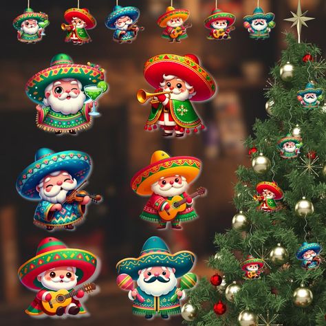 PRICES MAY VARY. 🎄MEXICAN CHRISTMAS DECORATIONS🎄 Celebrate this Christmas with our beautiful, colorful Christmas ornaments set. With our colorful and meaningful ornaments set, your Christmas tree will bring more joy and warmth than ever. If you are looking for Christmas decorations on sale - adornos de navidad en oferta - these are the right option for you. 🎅FESTIVE & JOYOUS DESIGN🎅 Esferas de navidad, bolas de navidad grandes - our ornament designs are inspired by the shape and appearance o Meaningful Ornaments, Mexican Christmas Tree, Mexican Christmas Traditions, Colorful Christmas Ornaments, Christmas Fiesta, Mexican Decorations, Christmas Dinner Decorations, Mexican Christmas Decorations, Decorations For Christmas