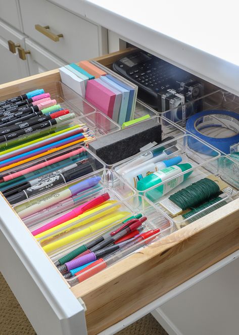 How to Customize Drawers with Off-the-Shelf Drawer Organizers | The Homes I Have Made Room Organization Bedroom, Bilik Idaman, Desain Pantry, Room Organisation, Diy Bathroom Storage, House Organisation, Hiasan Bilik, Study Room Decor, Buku Skrap