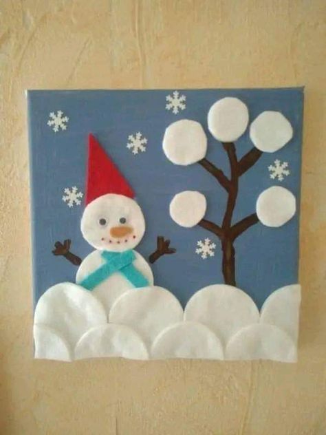 Ideas Decoracion Navidad, Juleverksted For Barn, Easy Winter Crafts, 2023 Crafts, Aktiviti Kanak-kanak, Christmas Cards Kids, Christmas Crafts For Kids To Make, Christmas Arts And Crafts, Fun Christmas Crafts