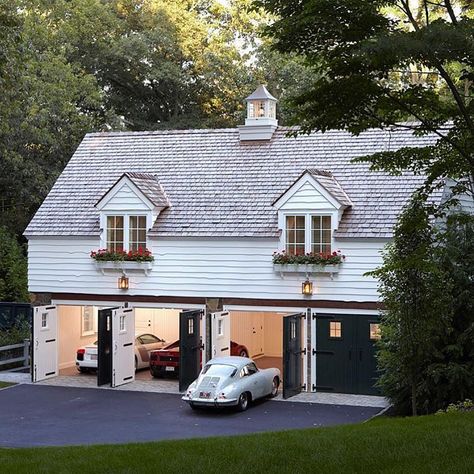 @coreremodelchicago shared a photo on Instagram: “Which car would you take out?” • Jul 17, 2020 at 1:36pm UTC Old English Cottage, Patrick Ahearn Architect, Patrick Ahearn, Carriage House Garage, Carriage House Plans, Carriage Doors, Barn Garage, Garage Apartments, Car Driver