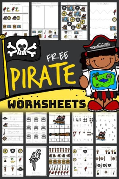 Preschool Pirate Theme Free Printables, Pirate Preschool Activities Free Printables, Kindergarten Pirate Day, Pirate Literacy Activities Preschool, Pirate Worksheets Free Printable, Pirate Activities For Kindergarten, Pirate Classroom Transformation, Pirate Dramatic Play Preschool, Pirate Worksheets Preschool