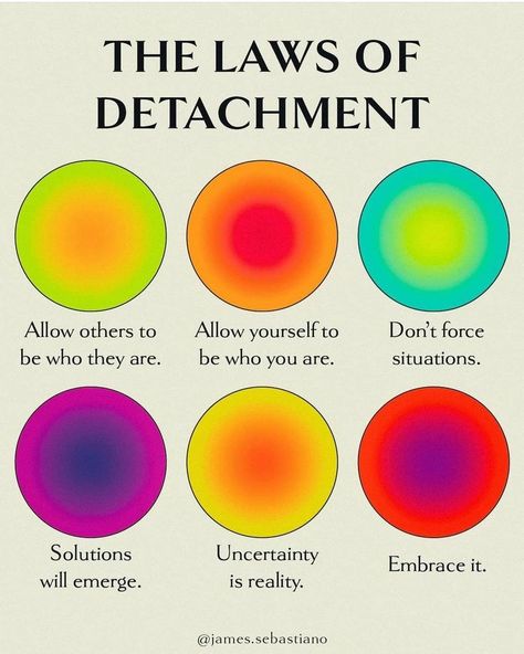 Laws Of Detachment, Law Of Detachment, Tenk Positivt, Energy Healing Spirituality, Vie Motivation, Positive Self Affirmations, Mental And Emotional Health, Spirituality Energy, Self Care Activities