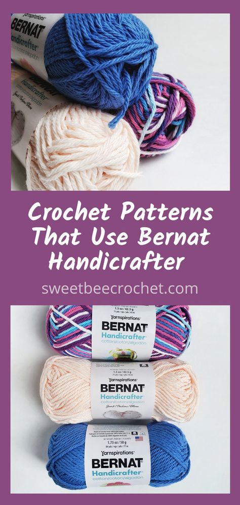 Bernat Handicrafter Crochet Pattern, Crochet With Cotton Yarn Projects, Cotton Yarn Crochet Patterns Free, Cotton Cardigan Pattern, Bernat Pop Yarn, Cotton Yarn Projects, Cotton Crochet Patterns, Bee Crochet, Bernat Yarn