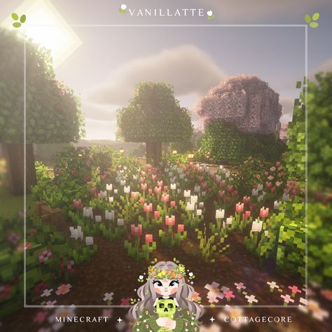 cute aesthetic tulip garden 🌸🌿 ◇ follow @vanillatte.mc for more ◇ version: java edition 1.21 resources: mizuno's 16 craft shaders: bsl shaders *edited * ◇ #minecraft #minecraftcottagecore #minecraftbuilds #mc #mizunosminecraft #mizunos16craftbuild #mcbuildsdesigns #mizuno16craft #tulip #minecraftbuildsdesigns #mizuno #minecrafttulipfield #bslshaders #javaedition #minecraftjava #trending #trendingnow #minecrafttrending #minecrafttulips Fairycore Farm Minecraft, Aesthetic Minecraft Garden, Minecraft Aesthetic Farm, Minecraft Cottagecore, Farm Minecraft, Minecraft Garden, Aesthetic Minecraft, Tulip Garden, Minecraft Cottage