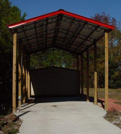 Carports & RV Covers - Tool Time Buildings Rv Covered Parking, Rockwood Roo, Rv Carports, Rv Covers, Steel Siding, Rv Cover, Carport Garage, Portable Buildings, Carport Designs