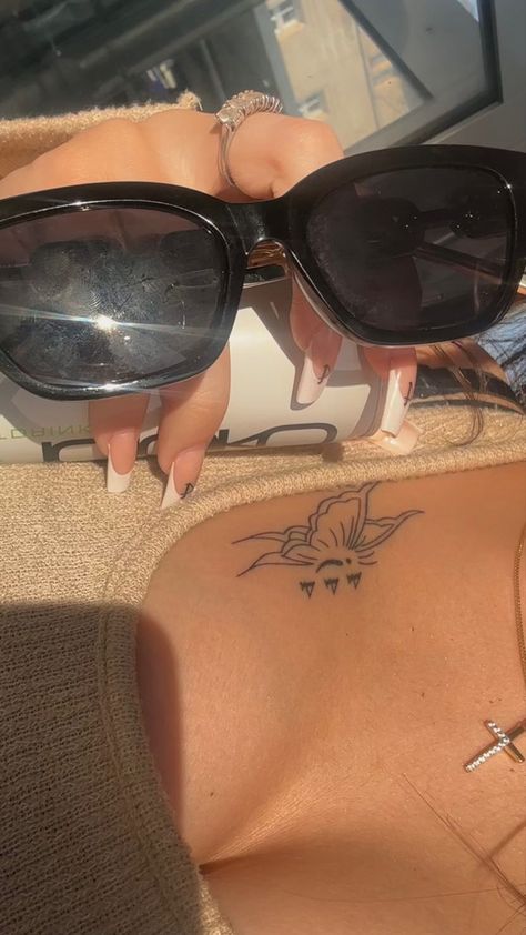 18th Tattoo Ideas, 444 Tattoo Best Friends, Butterfly With Angel Number Tattoo, Butterfly 444 Tattoo, 444 Tattoo Design, 222 Butterfly Tattoo, Butterfly Angel Number Tattoo, Exotic Tattoos For Women, 444 Couple Tattoo