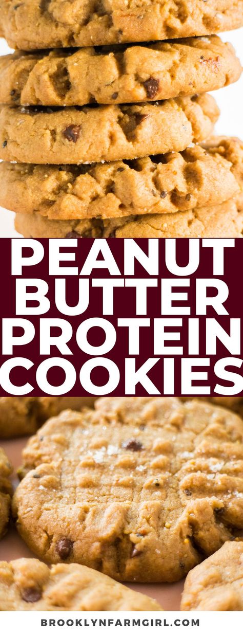 Nutty Cookies, Oatmeal Protein Cookies, Protein Powder Cookies, High Protein Peanut Butter, Peanut Butter Protein Cookies, Filling Snacks, Peanut Butter Chocolate Chip Cookies, Protein Powder Recipes, Peanut Butter Oatmeal