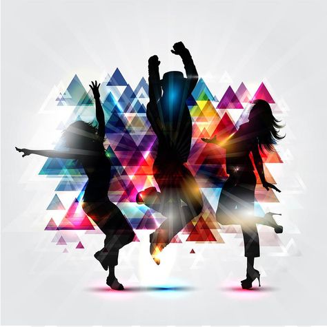 Party people background Dance Graphic Design, Dancing Silhouette, Dance Graphic, People Background, Dance Vector, Business Cards Simple, Dance Images, Silhouette People, Dancing Day