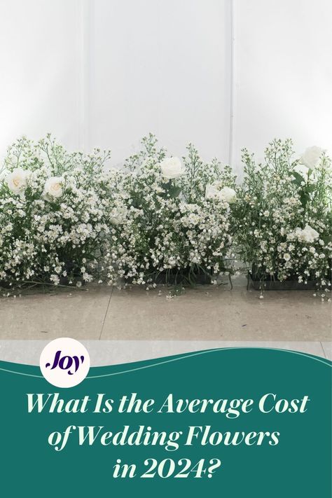 Planning your 2024 wedding? Discover the average cost of wedding flowers and budget accordingly. Get insights into floral expenses and tips to save without compromising on beauty. #WeddingFlowers #WeddingBudget #FloralDesign #2024Weddings #WeddingPlanning Average Cost Of Wedding, Cost Of Wedding, Wedding Flowers Cost, Budget Wedding Flowers, Reception Table Centerpieces, Aisle Flowers, Wedding Budget, Wedding Planning Websites, Diy Wedding Flowers