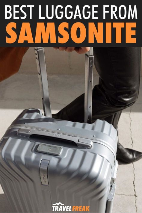 Samsonite is one of the best luggage manufacturers out there, particularly for high-quality cases and carriers that will survive years of long trips. This best luggage list includes the top 10 best Samsonite luggage pieces. Each of the Samsonite suitcases here is the best in its category. The quality, style, and function of these bags won’t disappoint you, no matter what kind of adventure you’re planning. | samsonite suitcase | samsonite luggage | samsonite carry on luggage | top luggage Samsonite Carry On Luggage, Best Travel Clothes, Hardside Luggage Sets, Samsonite Suitcase, Best Travel Backpack, Samsonite Luggage, Hardside Luggage, Large Suitcase, Checked Luggage